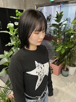 キャラハーフ 池袋東口店(KYARA HALF)&nbsp;ショートウルフ/レイヤー/ブルーブラック