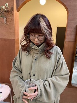 チャプター 問屋町(chapter) アンブレラカラーミルクティーベージュ髪質改善レイヤーカット