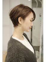 ロビー 表参道(ROBBY) 前髪なしショート/ドライパーマ/ダークシルバー/30代40代50代