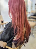 イリエヘア 川口(irier hair)&nbsp;エフェクトブリーチ2回サクラピンクエンドカラー【薬師神】