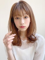 トゥーナ 表参道(tona)&nbsp;ミディアムレイヤー、外ハネボブ、グレージュ、脱白髪染め☆