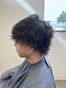 メンズカット+パーマ
