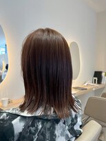 ルーチェココ ブラン(Lu'ce coco blanc)&nbsp;チェリーブラウン地毛風ストレート×シアーアッシュブラウン