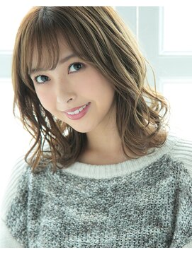 ミエルヘアーエスト 新宿店(mielhair est) ラフウェーブ×グレージュ【新宿】