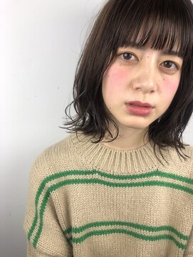 フィルム(FiLMs) 【FiLMs】外ハネボブディ×透明感の暗髪グレージュ