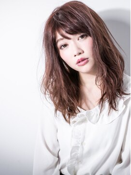 カバーヘア ブリス 大宮西口(COVER HAIR bliss) ピンクベージュスローカラーエアリーミディr大宮20代30代40代