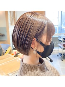 ラボヌールヘアーレーヴ 池袋店(La Bonheur hair reve) reve☆加々美賢育☆耳かけ可愛い大人ミニボブ