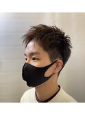 【MEN'S HAIR】アップバング刈り上げツーブロックショート