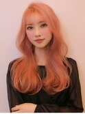《Agu hair》韓国風☆あざとピンク×フェミニンロング