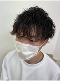 波巻きパーマスタイル