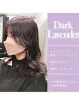 ラブクロムトーキョー オモテサンドウ(LOVECHROME OMOTESANDO)&nbsp;ベビーバング似合わせカットくびれヘアカールラベンダーカラー