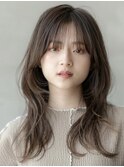大人かわいい/小顔/ミディアムレイヤー/20代30代40代