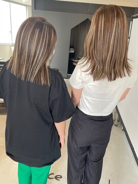 キング 梅田(K!ng) 梅田ハイライトカラー梅田インナーカラー梅田シールエクステ