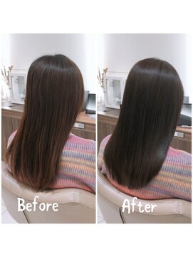 アッシュ 大宮店(Ash) 縮毛矯正後の髪質改善カラー(担当　安井 昴】