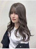 透明感グレージュ_レイヤーカット