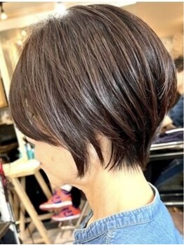 サイカエー(SAIKA)の写真/【カット¥3800～】失敗しないショートヘア◇貴女に似合うバランスをご提案!どこから見ても可愛いショート♪