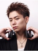 スパイキーショート【刈り上げツーブロック】アップバング