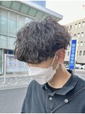 波巻きスパイラルパーマメンズマッシュツイストスパイラルパーマ