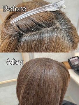 エクラート ミリア 船橋(ECLART milia) 《魅せるグレイヘア》白髪ぼかしカラー/リタッチ/透明感[船橋]