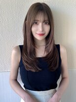 アフロート ディル(AFLOAT D'L) レイヤーカット フェミニンロング メルティカラー 小顔ヘア