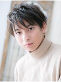 清潔感ダークアッシュ王道メンズカットY草加