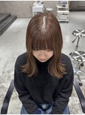 ベージュカラー＊栗色