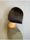 大人可愛いミニボブ◎30代40代前下がり×くびれで小顔効果