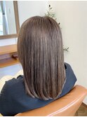 赤みを抑えた暗めアッシュでツヤツヤに【稲毛/稲毛駅】