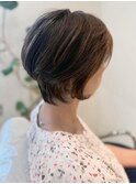 本八幡×ふんわりショートボブ×立体ツヤカラー