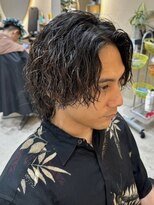 グッドタイムエフティフィフス 横浜西口(GoodTimes ft.fifth)&nbsp;横浜ミディアムヘアメンズボブニュアンスサーフカール30代40代◇