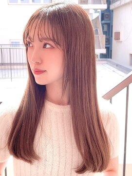 ウォームブラウン・透明感カラー・艶感・暖色系カラー・韓国風