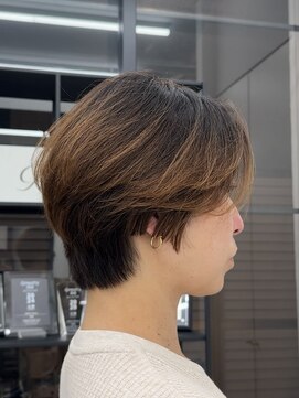 サンド 大阪梅田(sand) @cho_no.asato_sand オリーブグレー/ココアベージュ/ショート