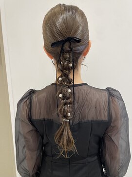 ケンジ 横浜(KENJE) ヘアアレンジ/編みおろし/結婚式アレンジ