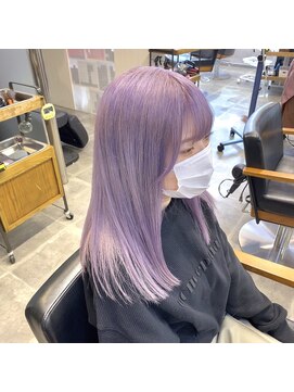 TONE(トーン)by Chara 池袋 髪質改善 ダブルカラー 【4月上旬OPEN(予定)】 ハイトーンラベンダーカラー【池袋東通り】