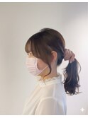結んで可愛いおくれげカット