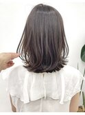 ふわっと！鎖骨ミディアム　ニュアンスカラー