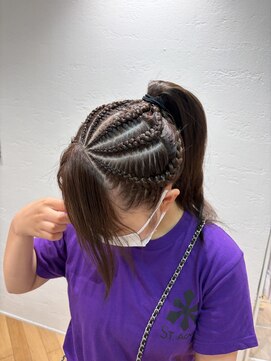 リエート 四条河原町(Lieto) 学割コーンロウヘアアレンジ10代20代レイヤーカット髪質改善