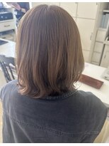 エミュ 中央駅店(eMu) レイヤーボブとベージュ