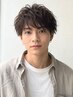 【MEN’S】メンズカット+カラー+クリームパーマ