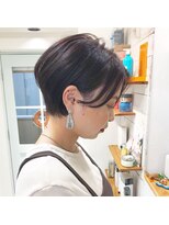 レンク(LENC)&nbsp;Coast.ショートヘア×ラベンダーベージュ×ハンサムショート