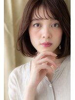 カバーヘア ブリス 上尾西口店(COVER HAIR bliss) ミルクティーアッシュ小顔くせ毛風大人ボブZ上尾30代40代50代