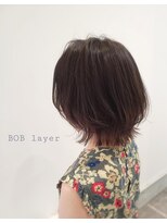スーリール 香椎店(Sourire) ボブレイヤー×裾カラー