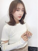 リコバイアフロート(riko by afloat)&nbsp;マロンベージュ/マロンブラウン/サイドバング/韓国風ヘア-