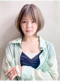 エアリーショート_グレージュカラーボブウルフ_38644