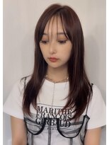 オリジンアド(ORIGIN+)&nbsp;レイヤーカット/シースルーバング/pink beige