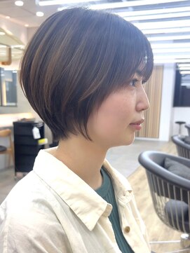 ロンドシエル 横浜(Lond ciel) ヘルシー韓国ショート×グレーベージュ/横浜モード