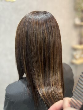 アロウ(ARAW) 縮毛矯正+白髪ぼかしカラー