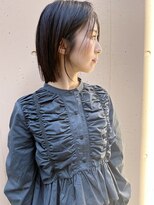 ラウンジ モリオ イケブクロ(Lounge MORIO Ikebukuro) 【morio池袋】大人可愛い20代黒髪前下がりショートボブ♪