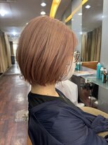 ヘアースパ ノッシュ 博多千代店(Hair Spa Nosh)&nbsp;ピンクベージュ　ボブ