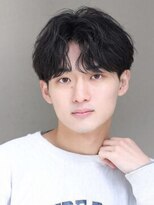 リップス 仙台annex(LIPPS)&nbsp;韓国マッシュコンマバングツーブロックセンターパートコンマヘア